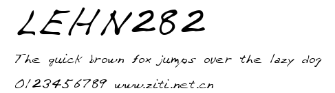 LEHN282.ttf字體轉換器圖片