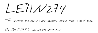 LEHN274.ttf字體轉換器圖片