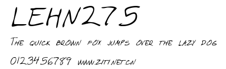 LEHN275.ttf字體轉換器圖片