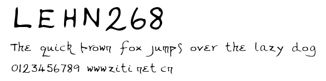 LEHN268.ttf字體轉換器圖片