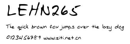 LEHN265.ttf字體轉換器圖片
