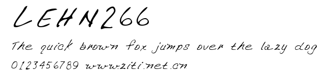 LEHN266.ttf字體轉換器圖片