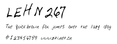 LEHN267.ttf字體轉換器圖片
