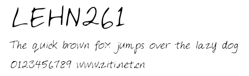 LEHN261.ttf字體轉換器圖片