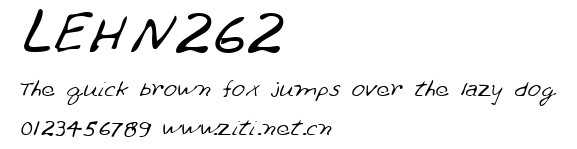 LEHN262.ttf字體轉換器圖片