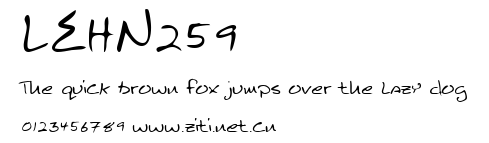 LEHN259.ttf字體轉換器圖片