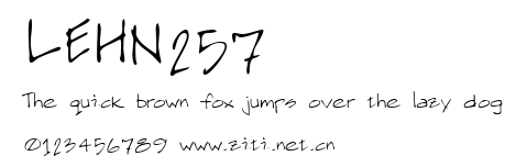LEHN257.ttf字體轉換器圖片