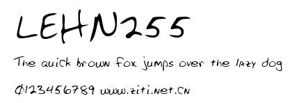 LEHN255.ttf字體轉換器圖片