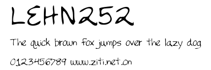 LEHN252.ttf字體轉換器圖片