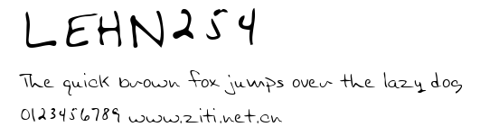 LEHN254.ttf字體轉換器圖片