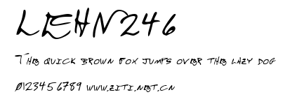 LEHN246.ttf字體轉換器圖片