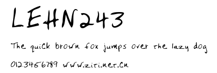 LEHN243.ttf字體轉換器圖片