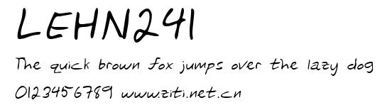 LEHN241.ttf字體轉換器圖片