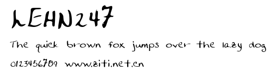 LEHN247.ttf字體轉換器圖片