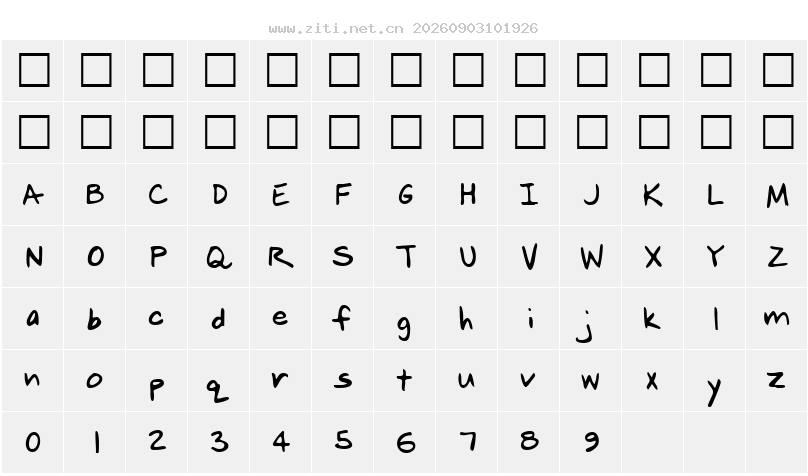 字符映射圖