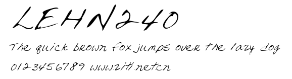 LEHN240.ttf字體轉換器圖片