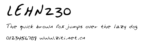 LEHN230.ttf字體轉換器圖片