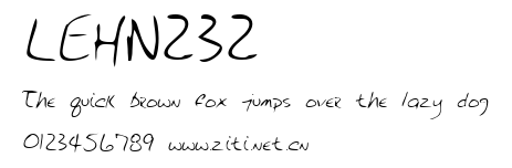 LEHN232.ttf字體轉換器圖片