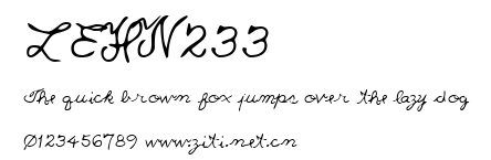LEHN233.ttf字體轉換器圖片