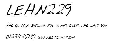 LEHN229.ttf字體轉換器圖片