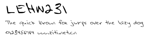 LEHN231.ttf字體轉換器圖片