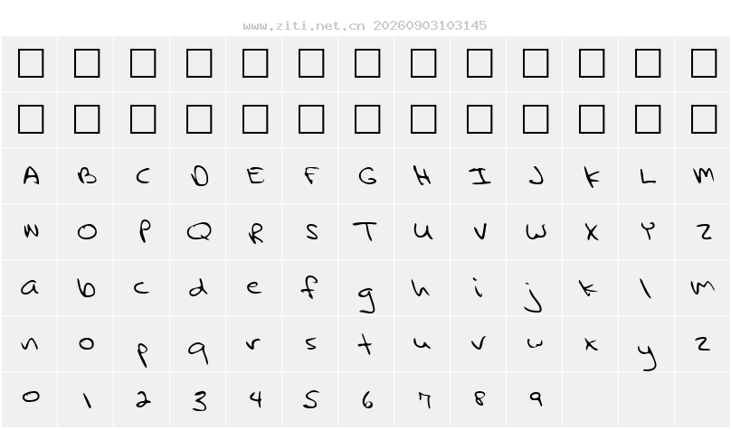 字符映射圖
