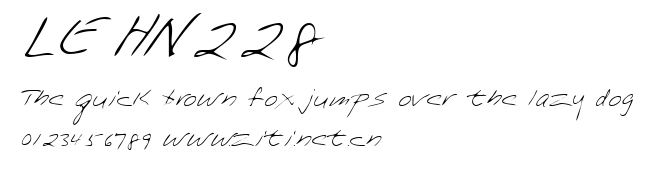 LEHN228.ttf字體轉換器圖片