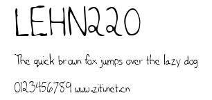LEHN220.ttf字體轉換器圖片