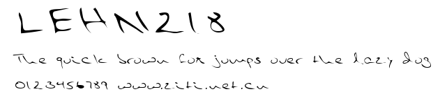 LEHN218.ttf字體轉換器圖片