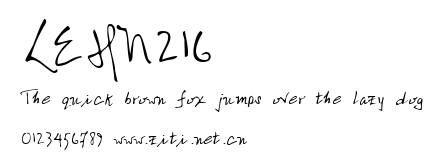 LEHN216.ttf字體轉換器圖片