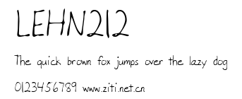 LEHN212.ttf字體轉換器圖片