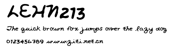 LEHN213.ttf字體轉換器圖片