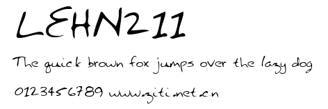 LEHN211.ttf字體轉換器圖片
