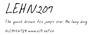 LEHN207.ttf字體轉換器圖片