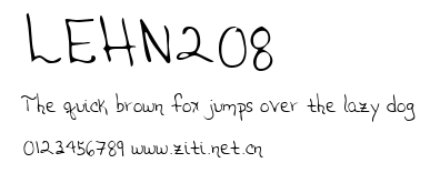 LEHN208.ttf字體轉換器圖片