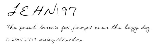 LEHN197.ttf字體轉換器圖片
