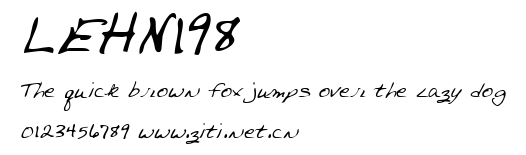 LEHN198.ttf字體轉換器圖片