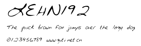 LEHN192.ttf字體轉換器圖片