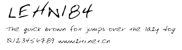 LEHN184.ttf字體轉換器圖片