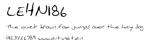 LEHN186.ttf字體轉換器圖片