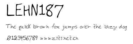 LEHN187.ttf字體轉換器圖片