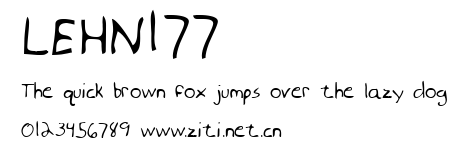 LEHN177.ttf字體轉換器圖片