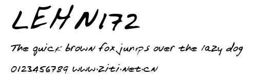 LEHN172.ttf字體轉換器圖片