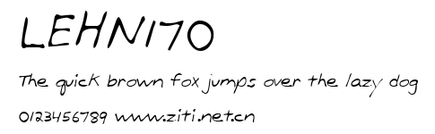 LEHN170.ttf字體轉換器圖片