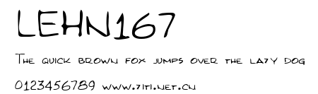 LEHN167.ttf字體轉換器圖片