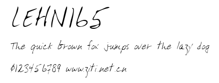 LEHN165.ttf字體轉換器圖片