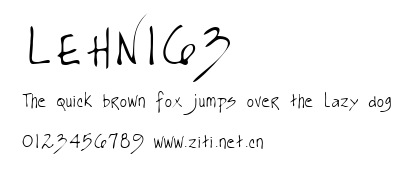 LEHN163.ttf字體轉換器圖片