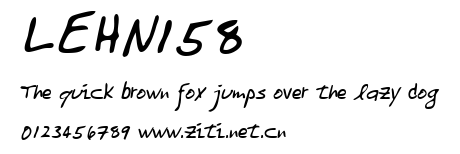 LEHN158.ttf字體轉換器圖片