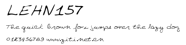 LEHN157.ttf字體轉換器圖片