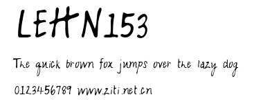 LEHN153.ttf字體轉換器圖片